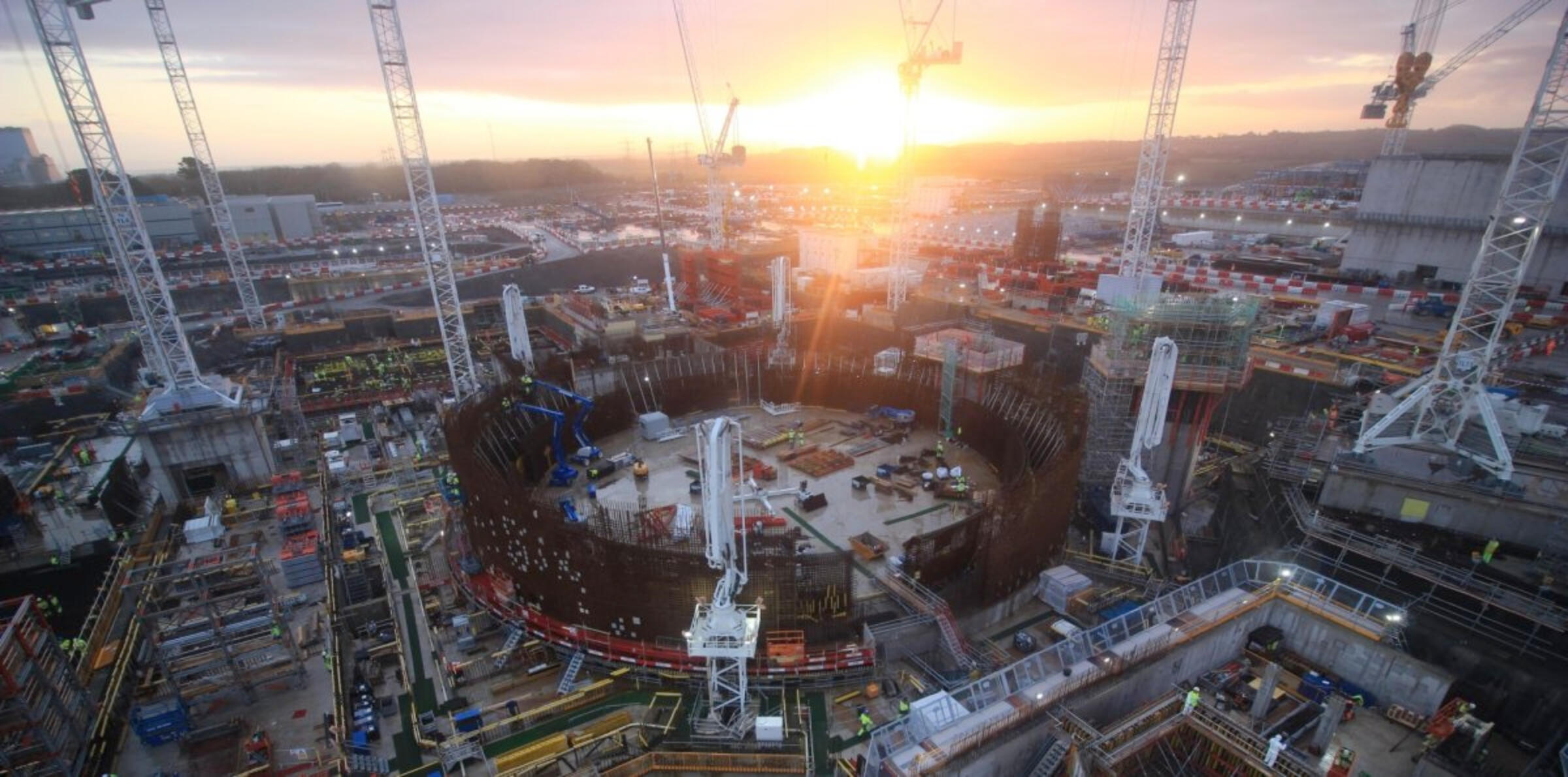 Construction site taken from above